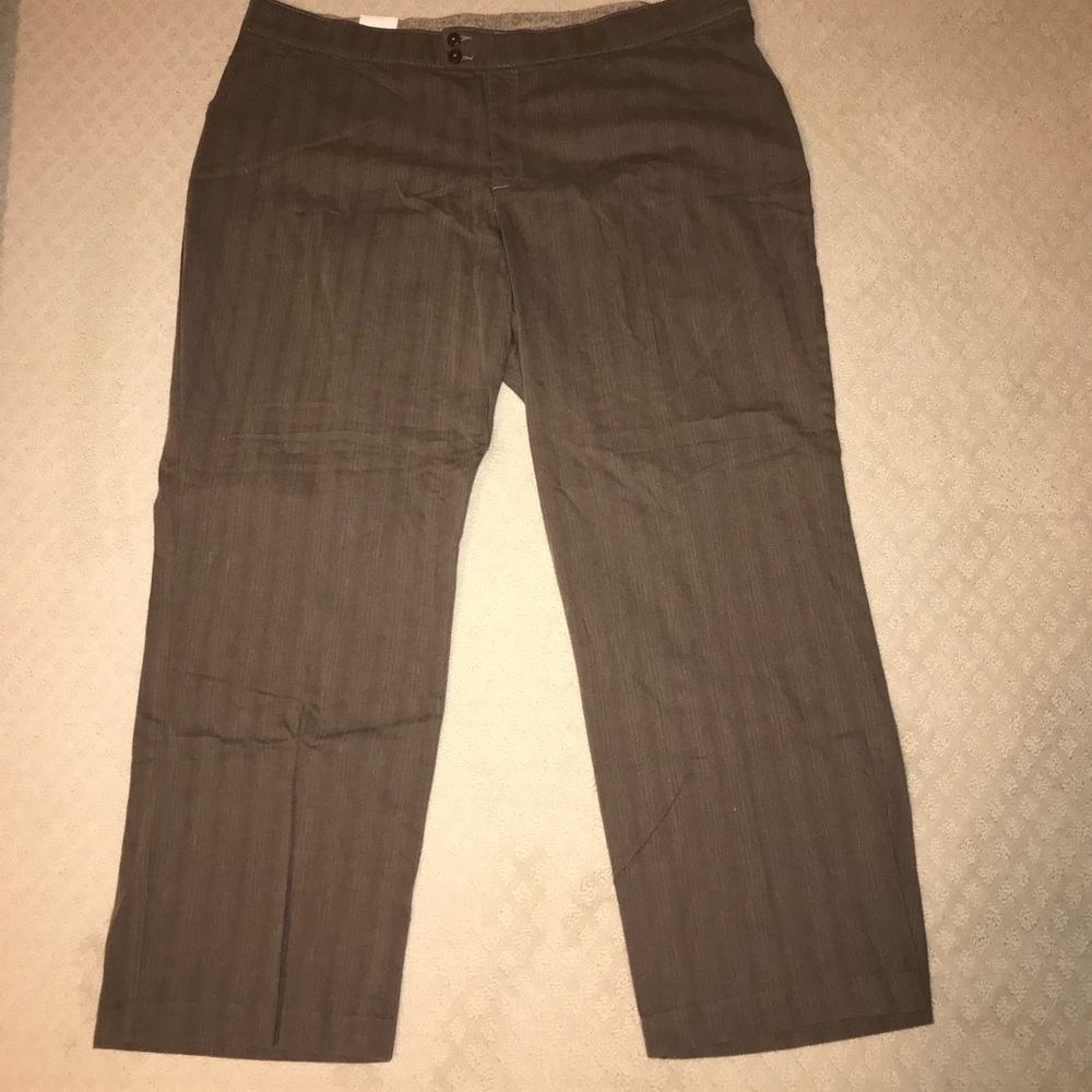 Lee Women’s Brown Dress Pants Size 26W NEW